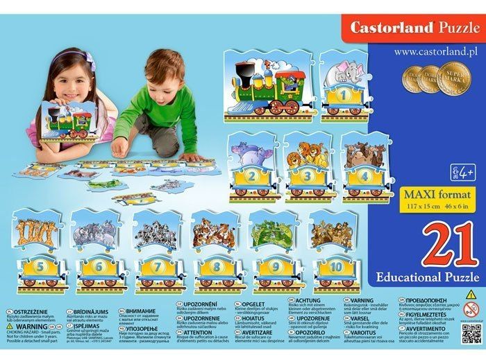 Castorland Puzzle edukacyjne Pociąg 21el. CA0024