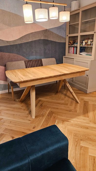 Stół drewniany, dębowy na wymiar, według projektu klienta