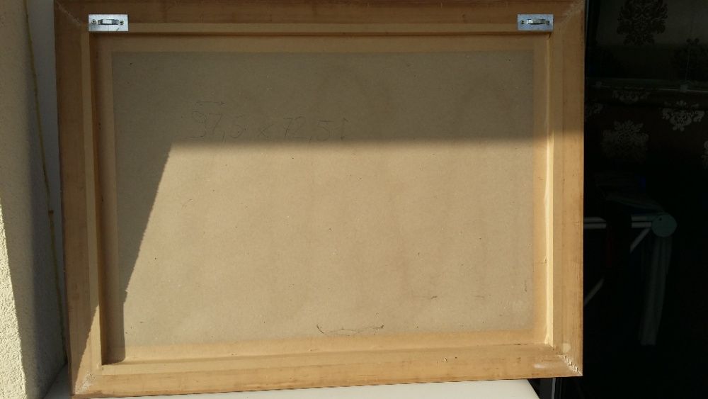 Lustro, drewniana rama, grawer