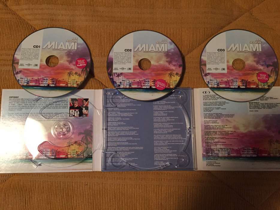 CDs (3) Mix Session Miami (como novos)