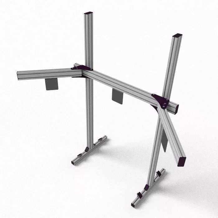 Suporte para três monitores da Motedis