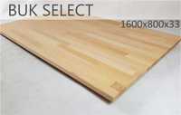 Blat do biurka drewno buk select 1600x800x33 od ręki