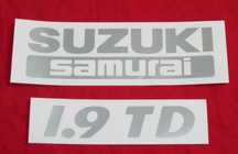 Autocolantes SUZUKI Vitara JLX 1.9 TD e Samurai 1.9 TD