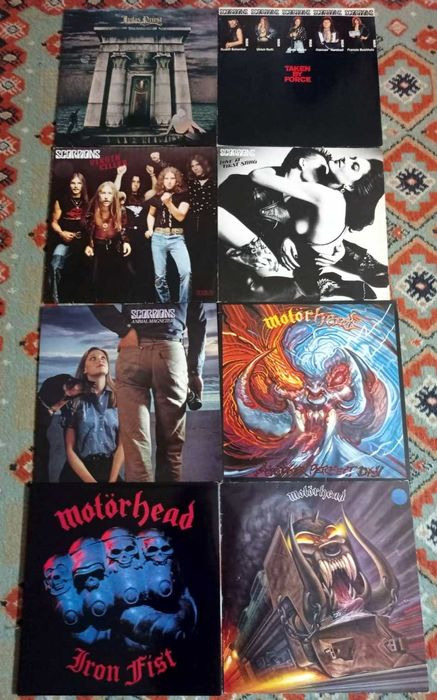 Виниловые пластинки Judas Priest, Scorpions, Motorhead. LP