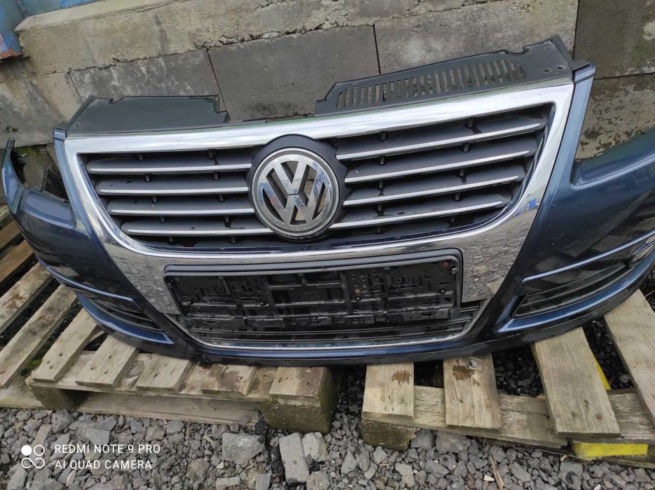 VW passat b6 LC5F zderzak przedni przód Xenon kpl