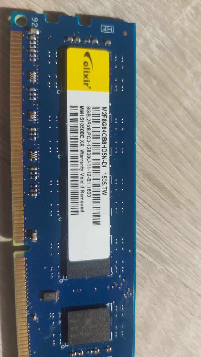RAM 8 GB ramu 1600mhz