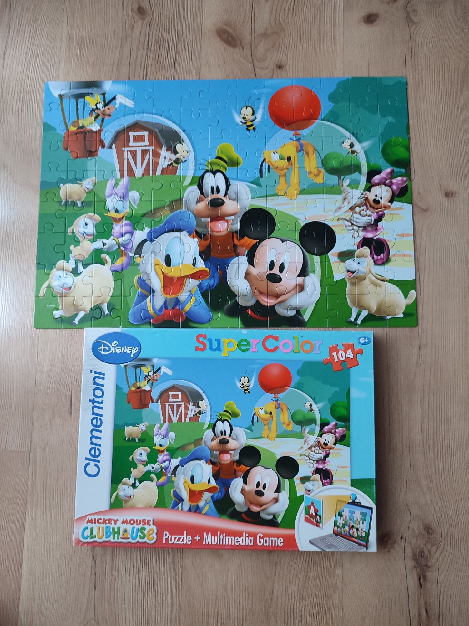 Puzzle Daisy, Pluto, Minnie Clementoni Disney 104 sztuk wiek 6 +