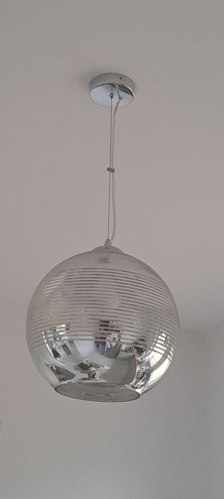 Lampa sufitowa srebrna