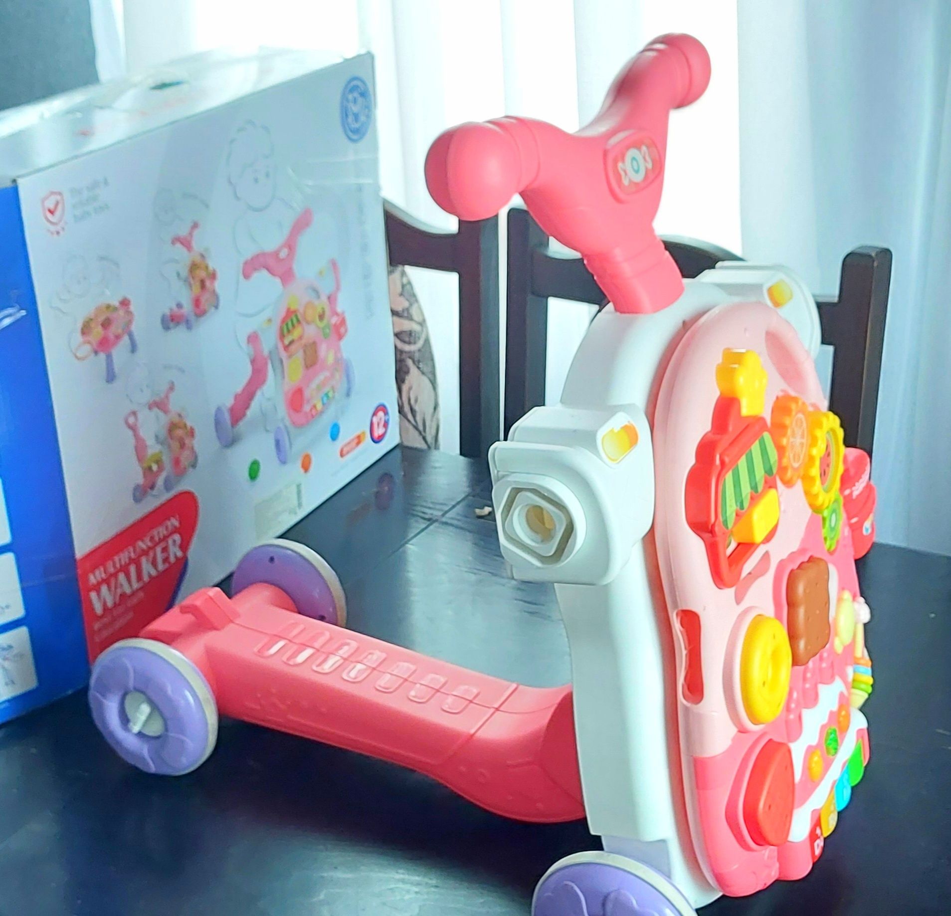 Багатофункціональні ходунки Woopie Baby 5 в 1 рожеві