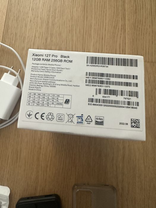 Telemóvel Xiaomi 12T Pro Black