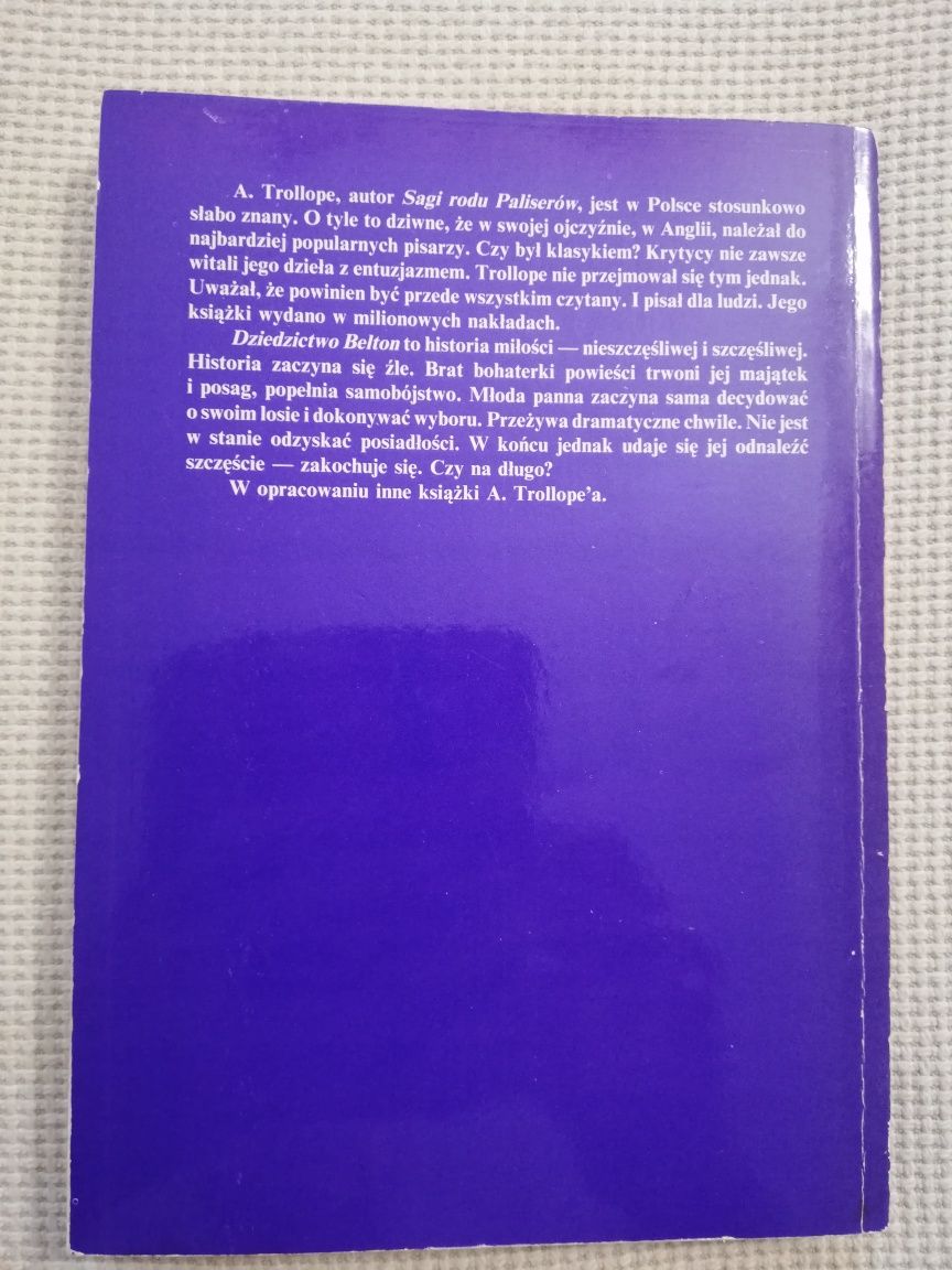 Dziedzictwo Belton Anthony Trollope