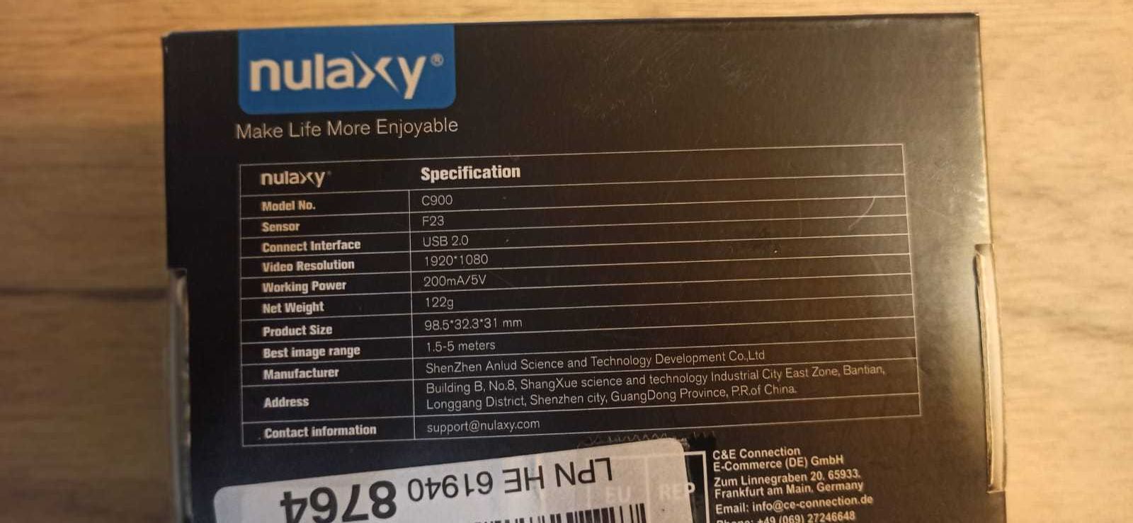Kamera Internetowa Nulaxy C900 Full HD
