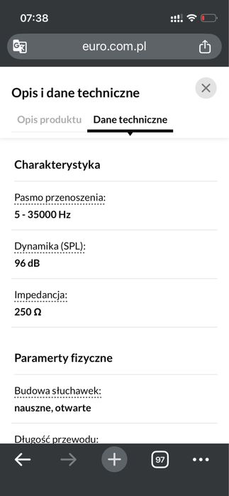 Słuchawki przewodowe Beyerdynamic DT 990 PRO 250