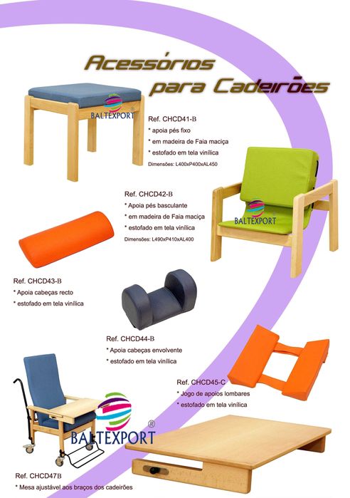 Mobiliario Geriatria Ambientes Geriátricos Cadeira em Faia Armários