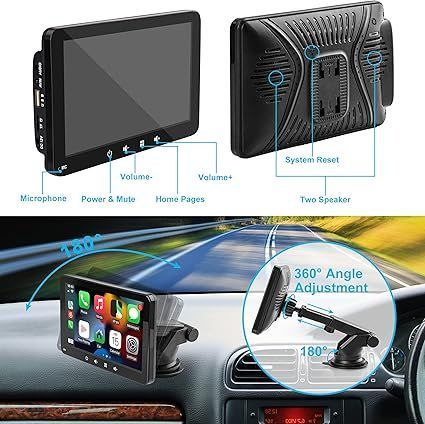 Radio 7" Carplay Android Auto Bt5.0 Do Auta Ciężarówki Kampera