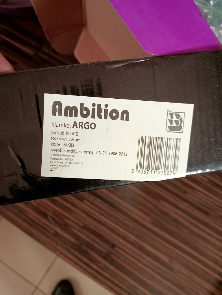 Klamka do drzwi ambition argo