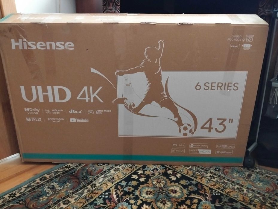 LED телевізор 43 Hisense 43a6n 4K Ultra HD Dolby Atmos