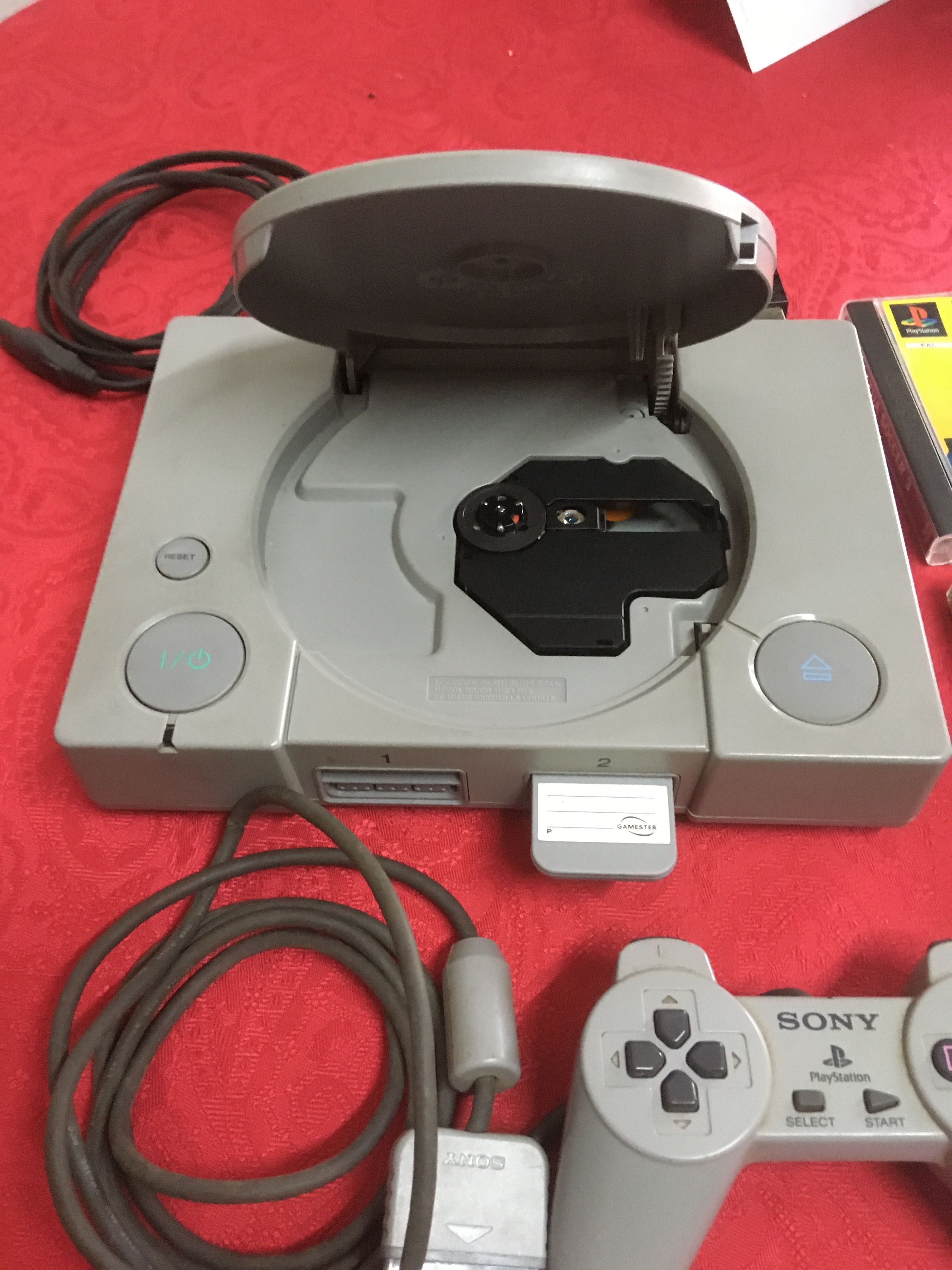 PlayStation 1 PSX - comando original, cartão memória-jogos- completa