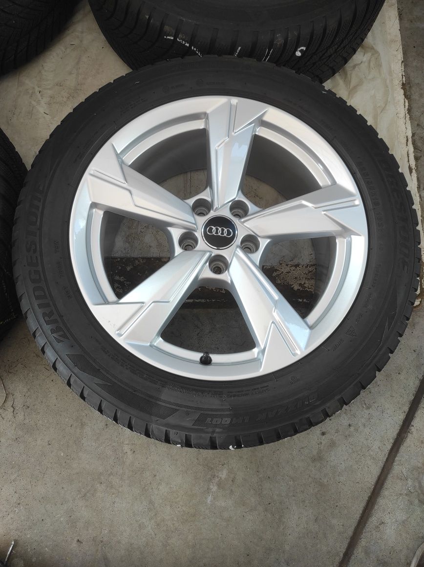 34 Koła Felgi aluminiowe ORYGINAŁ AUDI R 18 5x112 Bridgestone225/55/18