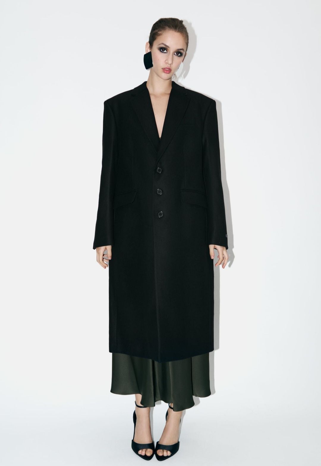 ZARA XS premium STEVEN MEISEL kaszmir wełna nowy XS płaszcz wełniany