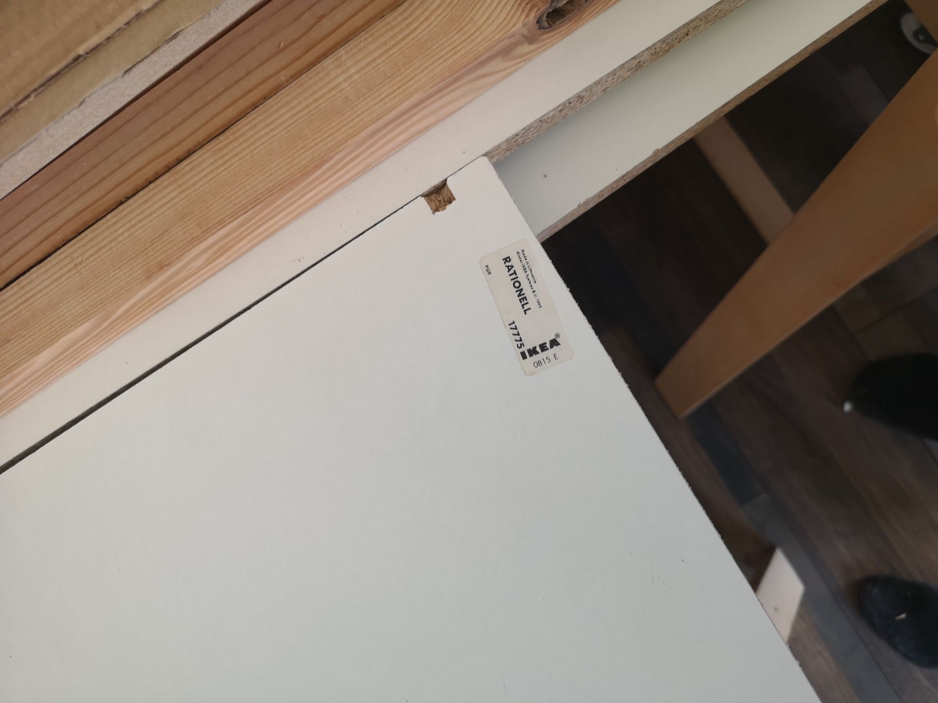 Półka biała do szafki stojącej Ikea rationell 30 cm