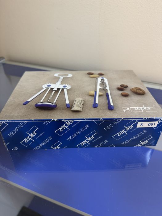 Подарочный набор Цептер штопор+ орехокол, вилка+ нож Zepter