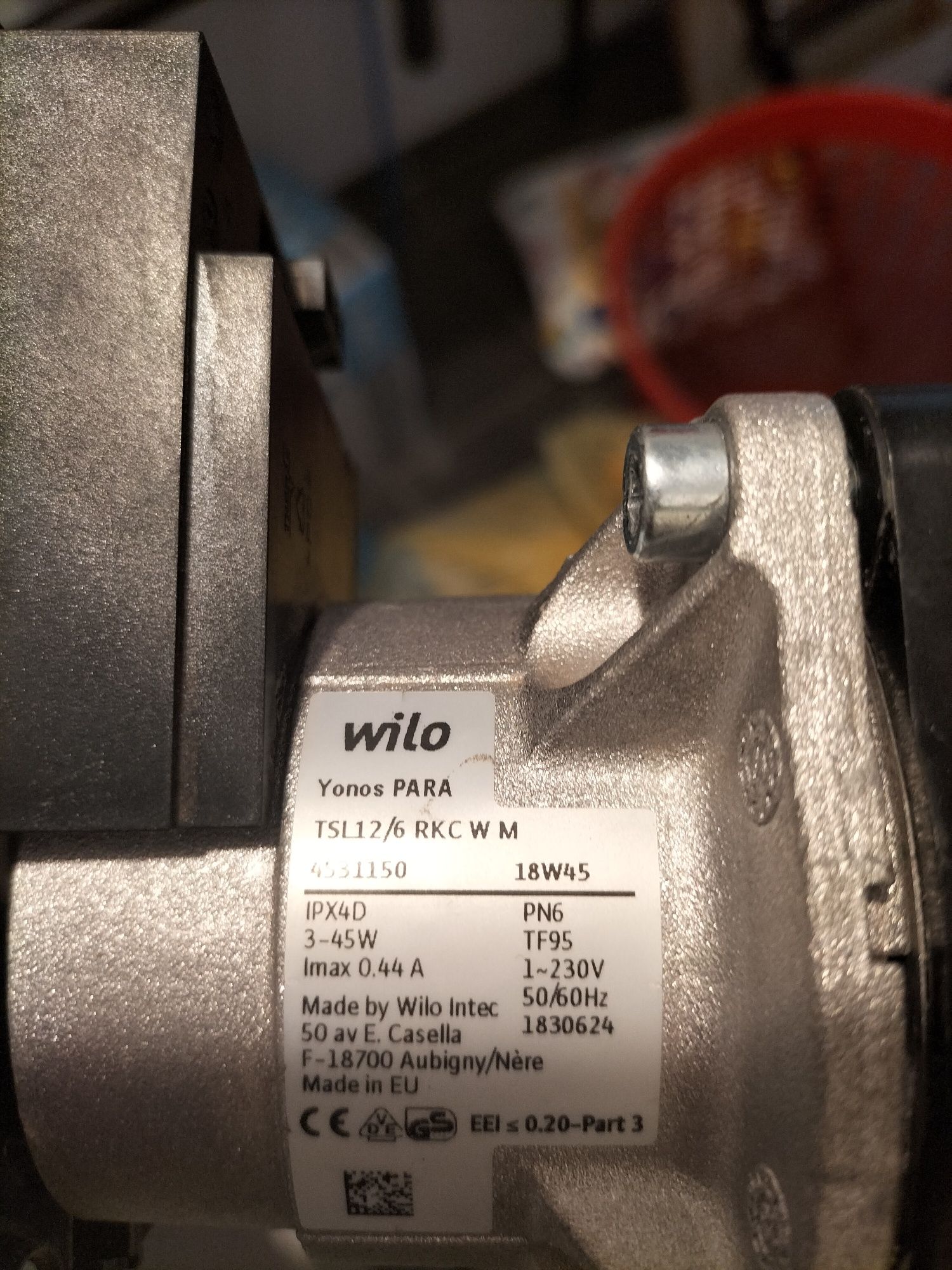 Pompa Wilo Yonos Para TSL12/6 rkc w m