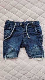 Spodenki jeansowe chłopięce r. 80