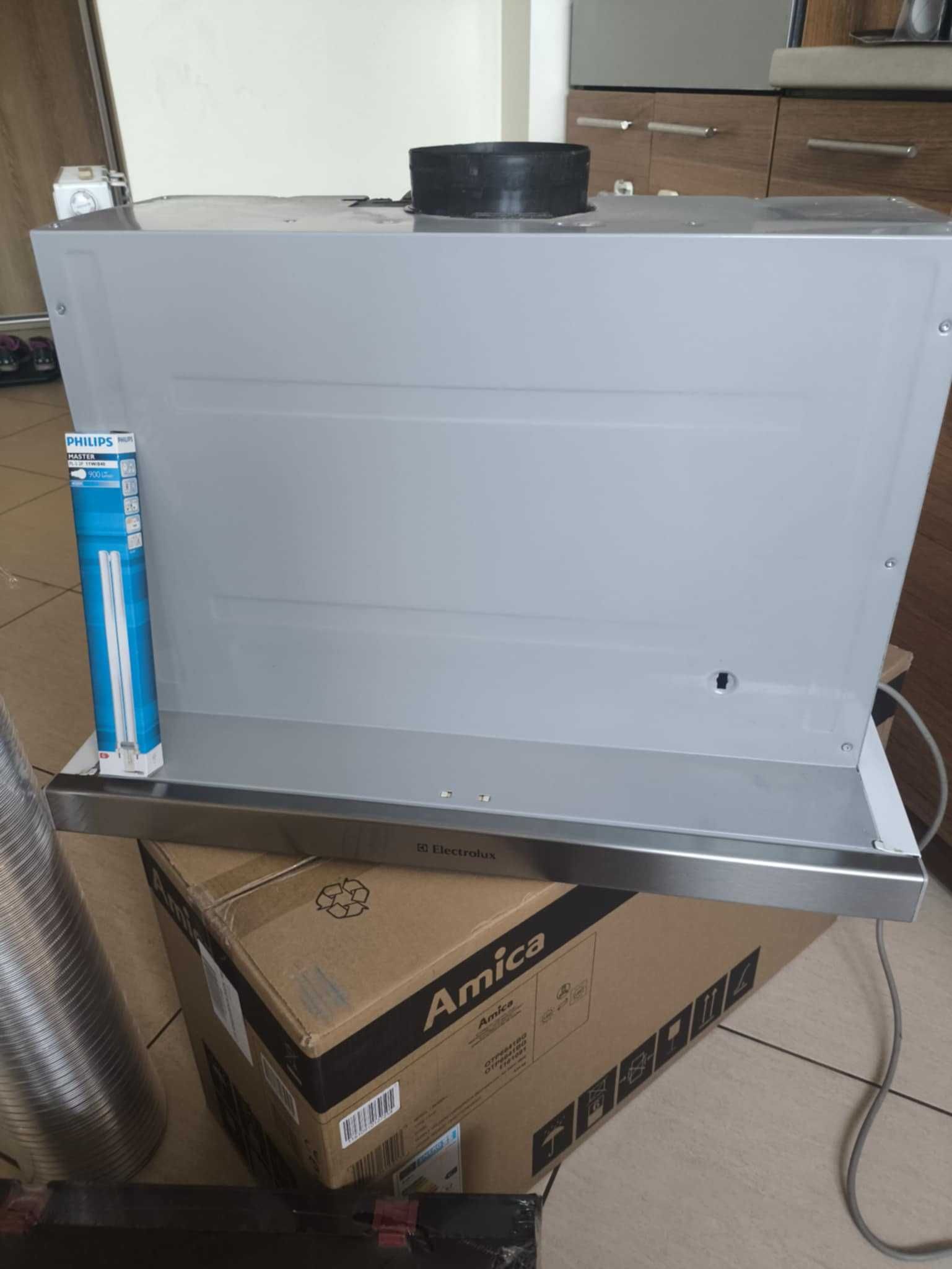 Okap podszafkowy teleskopowy ELECTROLUX EFP636X INOX 2 silniki + AKCES