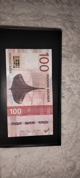 Banknot 100 koron norweskich. Stan UNC