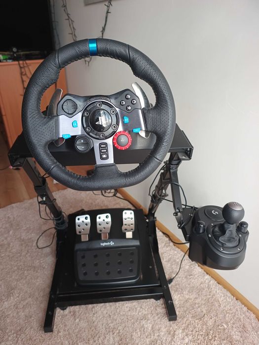 Zestaw Logitech G29 Driving Force + Shifter + Stojak – Stan idealny!