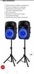 Zestaw nagłośnieniowy aktywny 1000W statywy vonyx  + SUBWOOFER AKTYWNY