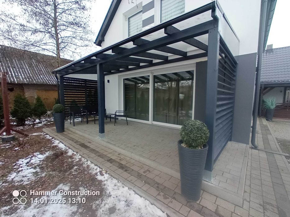 Nowoczesne Zadaszenie Tarasowe C24/KVH już od 12990 Montaż !