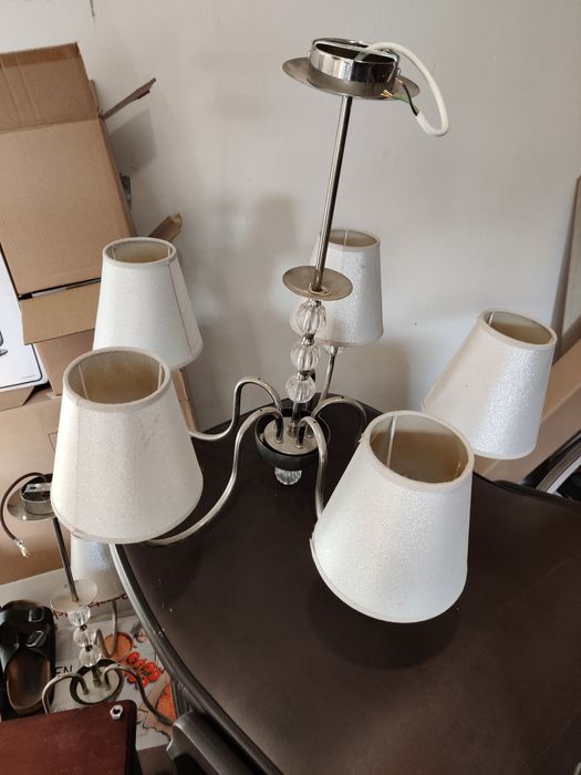 Lampa glamore na 5 i 3 żarówki