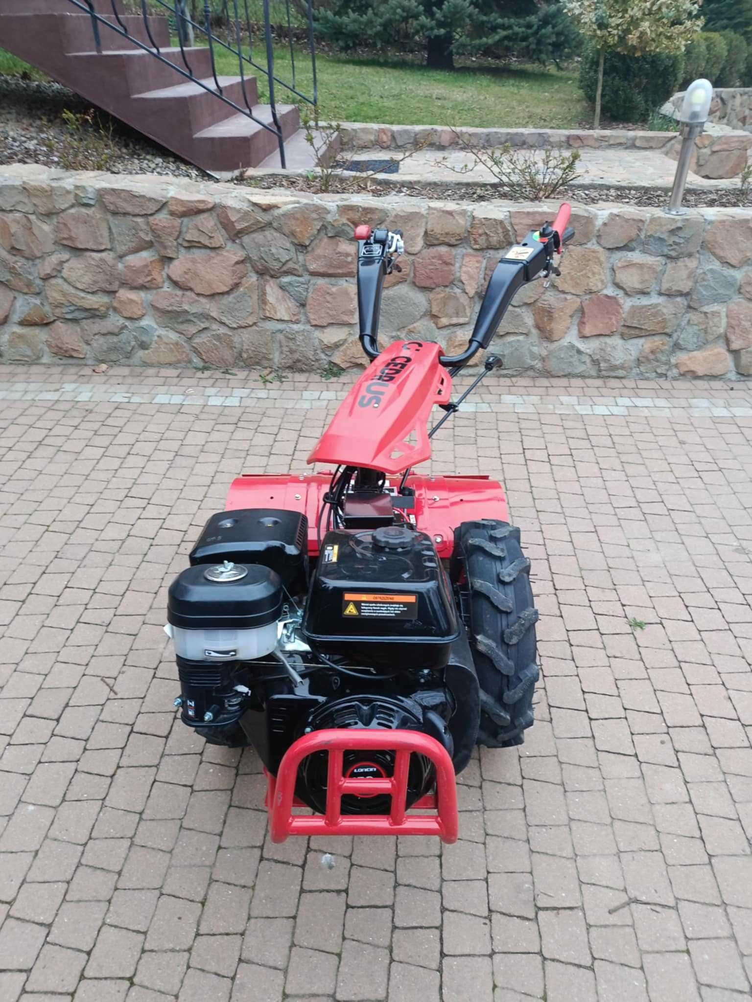 Ciągnik jednoosiowy CEDRUS TJ02 , gryzarka CEDRUS, pług do śniegu