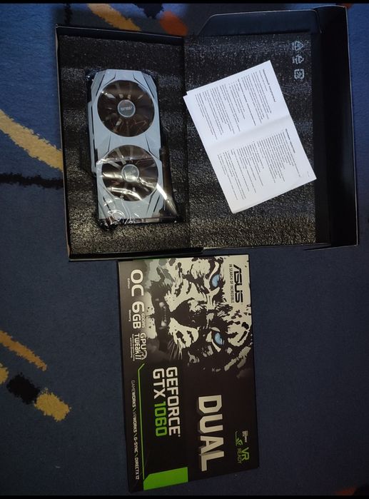 Видеокарта GeForce GTX1060 OC Asus 6Gb, GDDR5, 192-bit