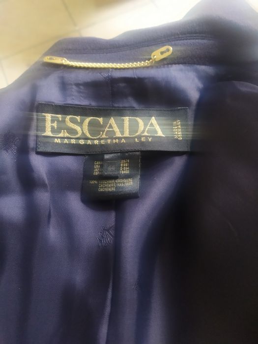Escada Margaretha Ley płaszcz kaszmir 44