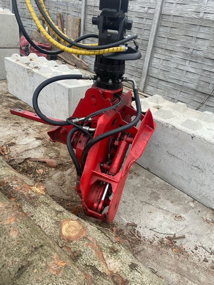 Glowica scinkowa, pila hydrauliczna do koparki