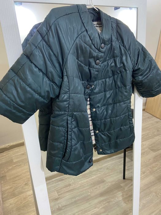 Куртка-жилетка женская зеленая