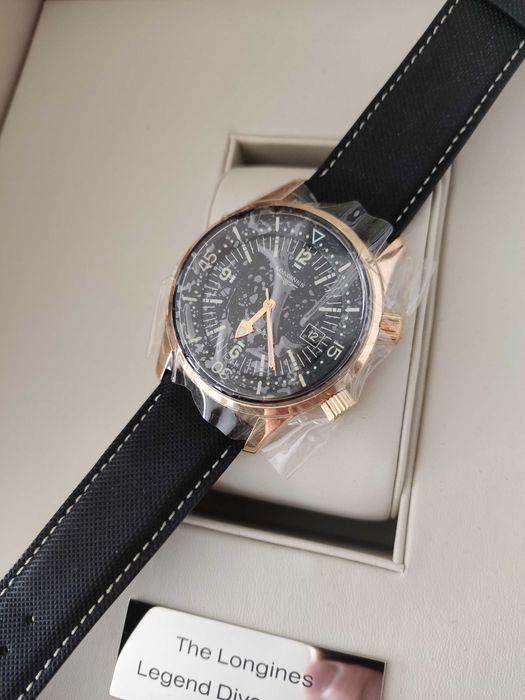 Longines Legend Diver 18K gold złoto 750 złoty zegarek