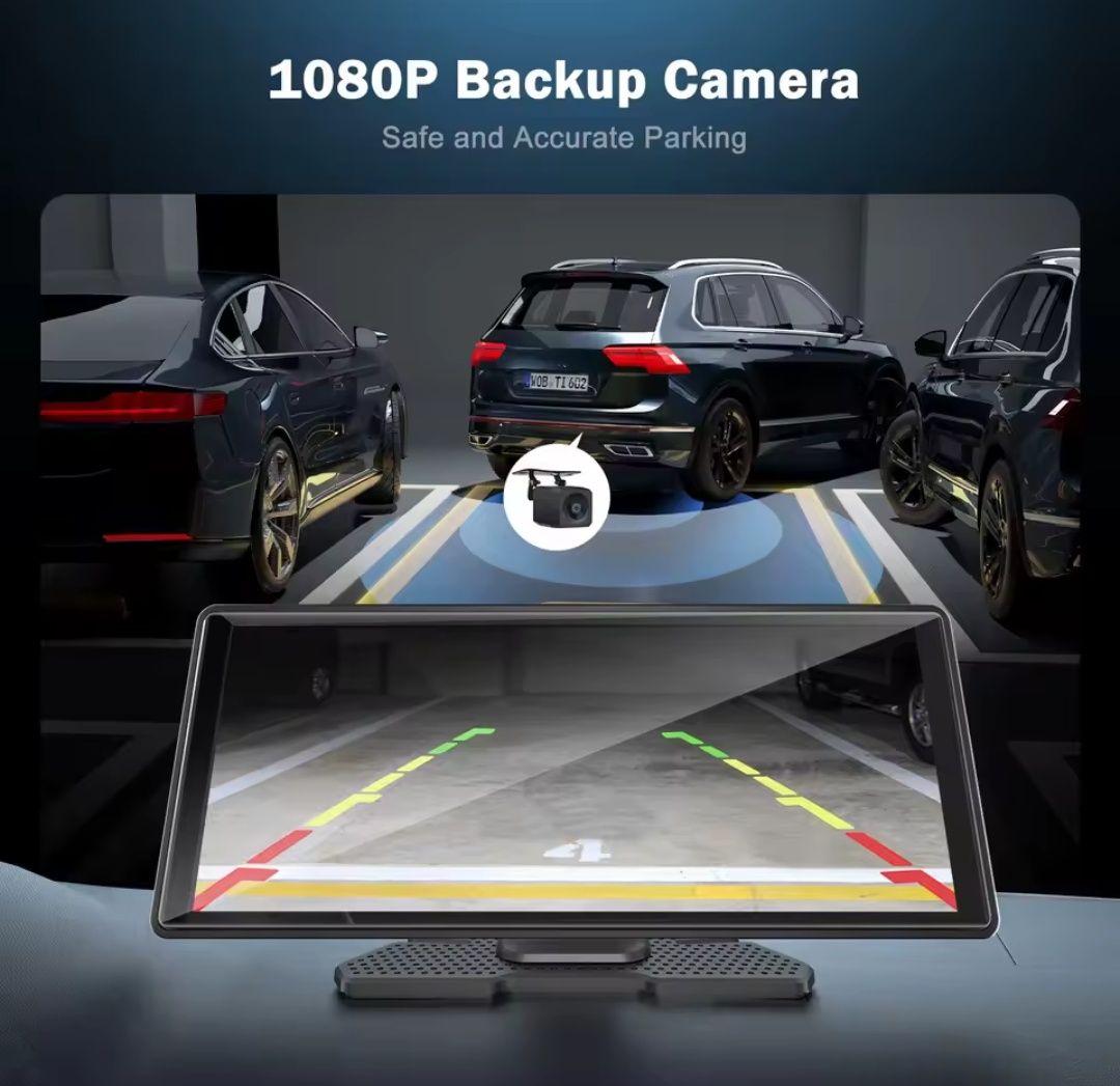 Портативний єкран видеорегистратор 2K Carplay Android Auto магнитола