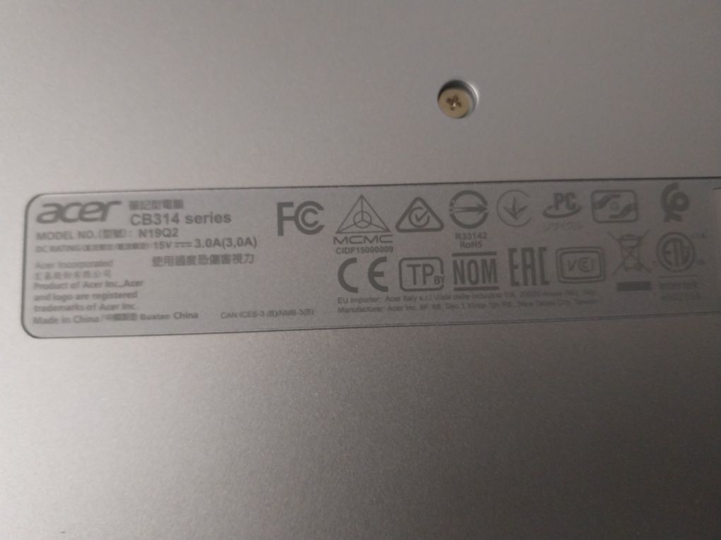 Notebook acer pilne