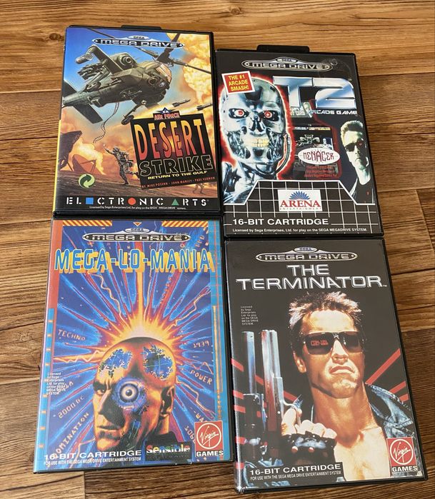 Sega Mega Drive (Genesis): Road Rash, Mortal Kombat, Aladdin, Jim