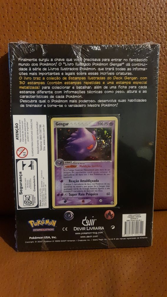 2006 POKEMON TCG Gengar EX Legend Maker Half Deck Cartas + Livro NOVO
