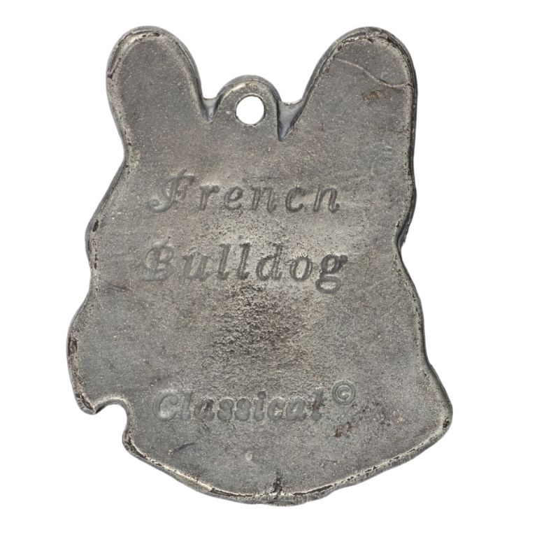 Buldog francuski I naszyjnik posrebrzany Art-Dog
