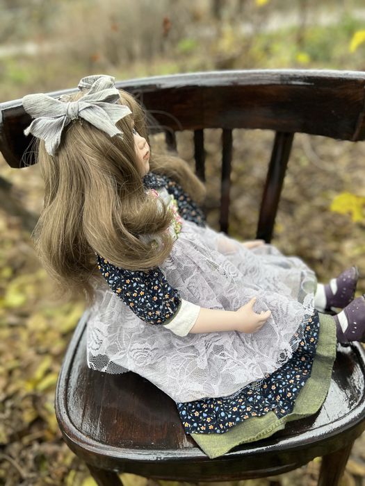 Фарфоровая кукла порцелянова лялька 62см.