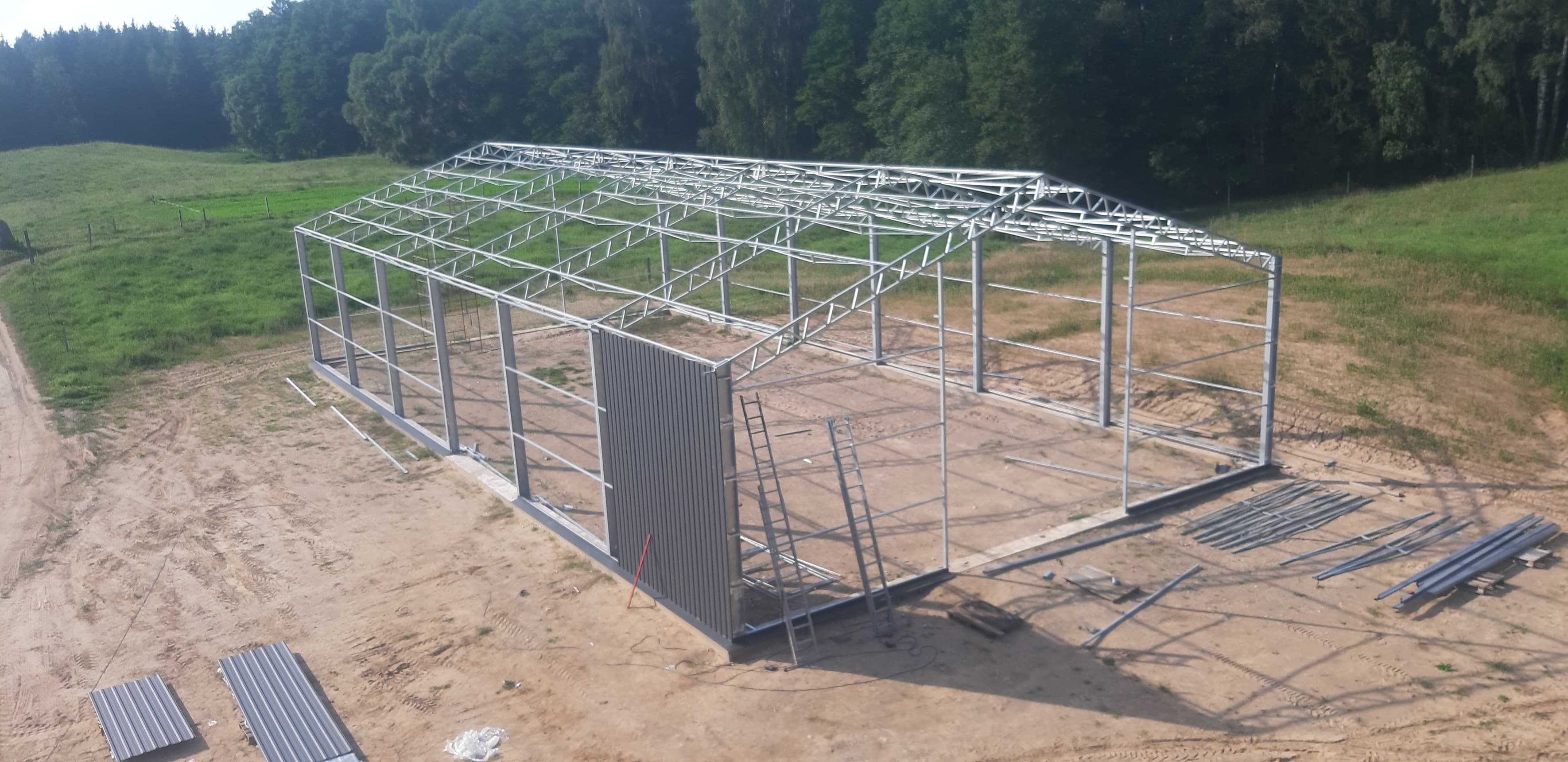 Hala stalowa 15x25x5m - konstrukcja