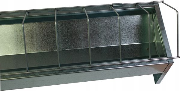 Metalowe Korytko Dla Drobiu Kur 50Cm Ocynk