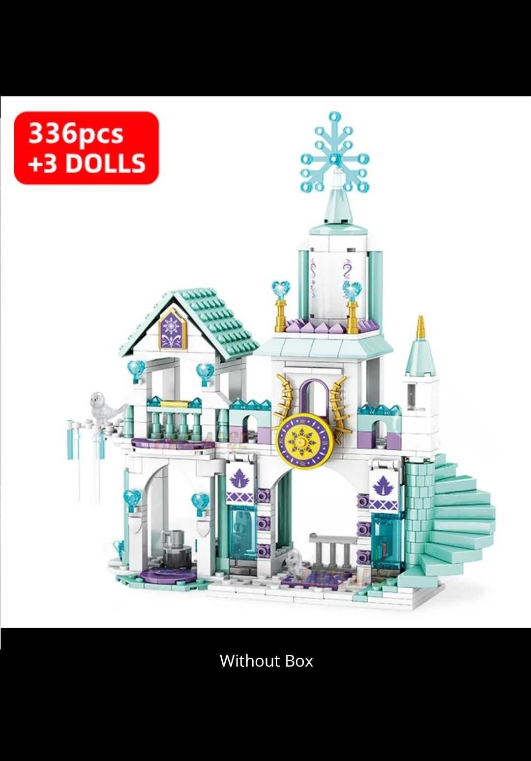 Klocki Frozen Lodowy zamek Elzy,nowe,księżniczki,Kraina Lodu, jak Lego