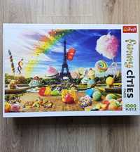 Puzzle Trefl 1000  "Funny Cities: Słodki Paryż" idealne